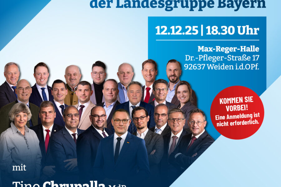Bürgerdialog mit Tino Chrupalla in Weiden am 12.12.2025